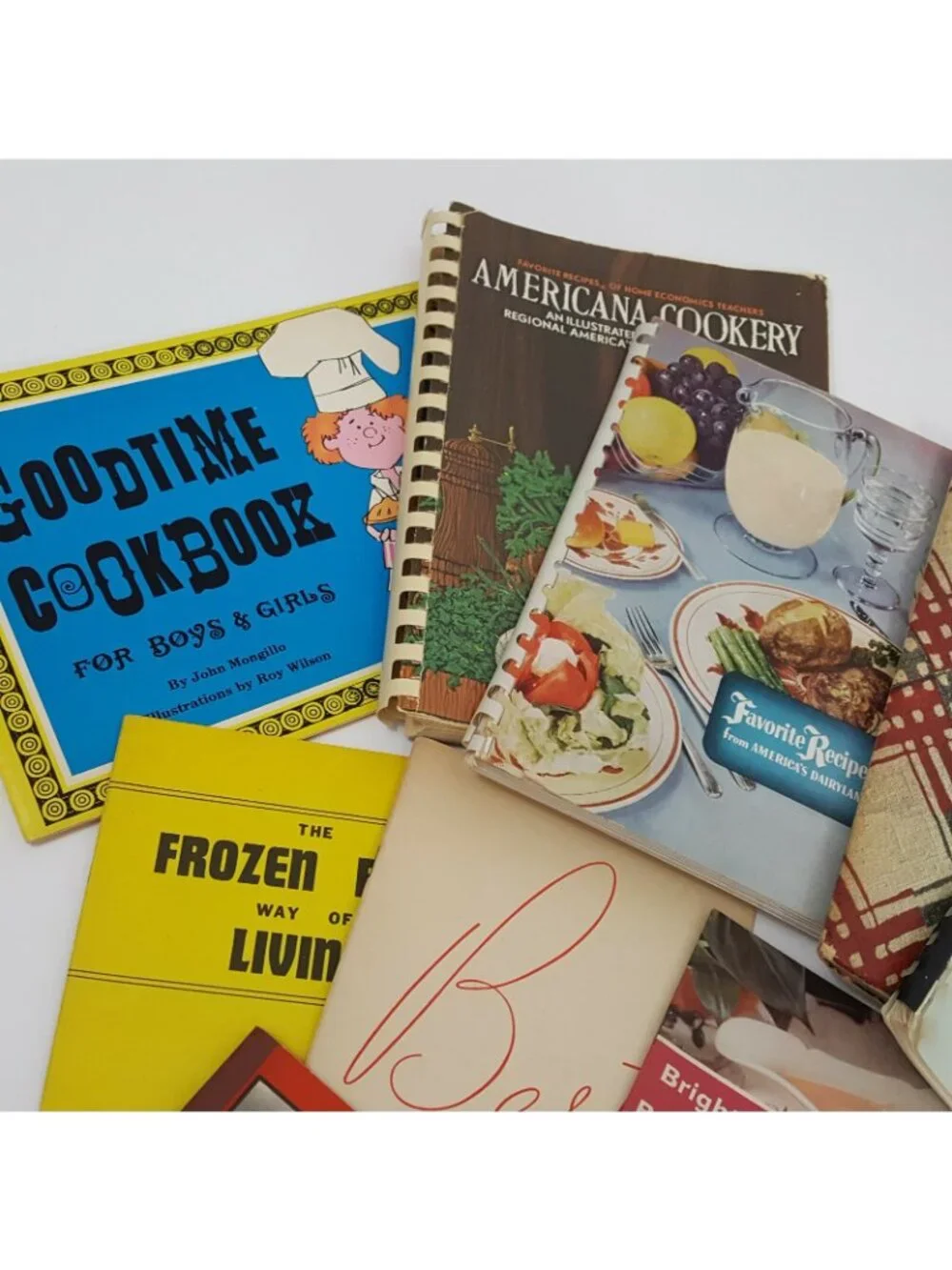 Lot of 19 Vintage Recipes Cookbooks Organization Fundraiser 1950's 1960's Baking